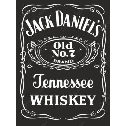 Vintage Jack Daniel's Whiskey Label