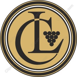Elegant CL Monogram Logo with Grapes
