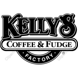Kelly's Coffee & Fudge Factory Logo