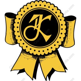 Golden Badge with Monogram K