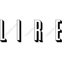 LIRE 3D Typographic