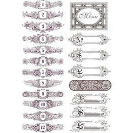 Vintage Floral Label Set