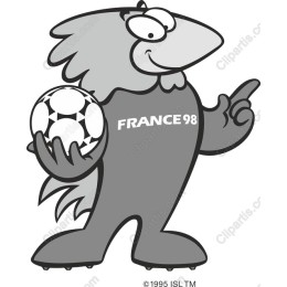 Cheerful Soccer Mascot - France 98 Edition