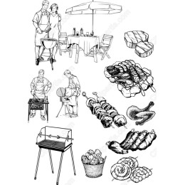 Barbecue Clipart Bundle: Grilling and Outdoor Cooking