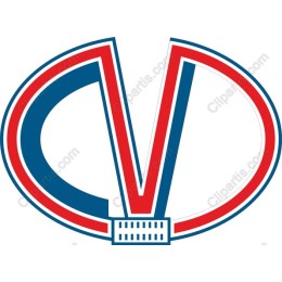 Bold Red and Blue Dynamic Logo