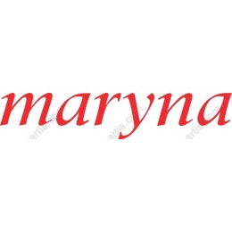 Maryna Red Typography