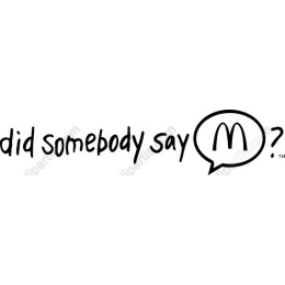 Whimsical Speech Bubble : Did Somebody Say M?