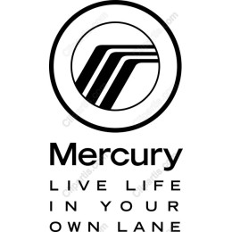 Mercury Logo - Live Life in Your Own Lane