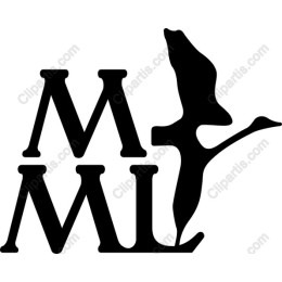 MML Monogram with Bird