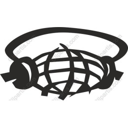 Stylized Wireframe Globe