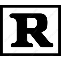 Bold R Letter