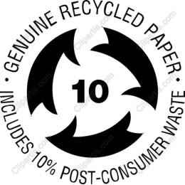 Recycled Paper Certification Badge