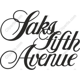 Saks Fifth Avenue Elegant Typography