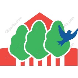 Vibrant Nature : Trees and Bird