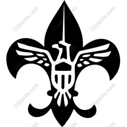 Fleur-de-Lis Eagle Emblem