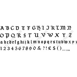 Gothic Handwritten Typeface Set