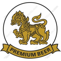 Premium Lion Mascot Beer