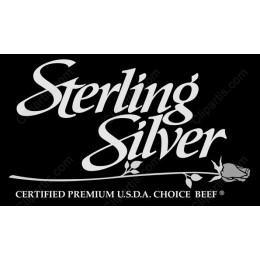 Sterling Silver Premium U.S.D.A. Choice Beef Logo