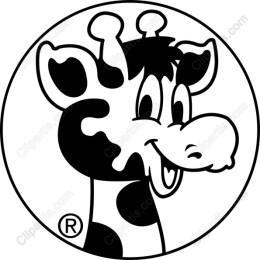 Charming Cartoon Giraffe