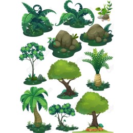 Tropical Nature Clipart Bundle - Lush