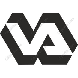 Modern VA Geometric Logo