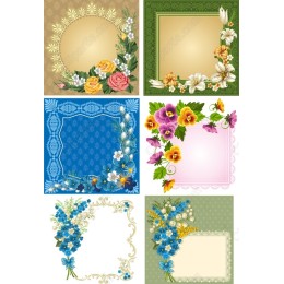 Floral Frame Clipart Bundle