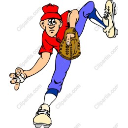 Vibrant Baseball Pitcher