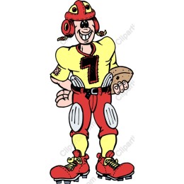 Cheerful Football Player