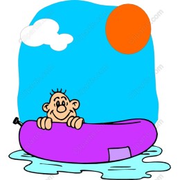 Cheerful Inflatable Boat