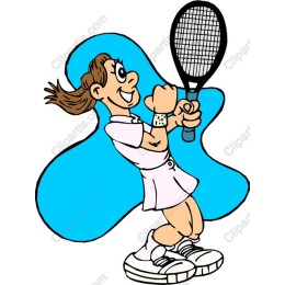 Playful Tennis Girl