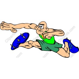 Dynamic Sprinting Athlete