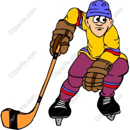 Vibrant Hockey Player