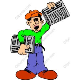 Cheerful Newspaper Boy
