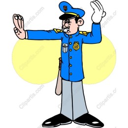 Cartoon Police Officer