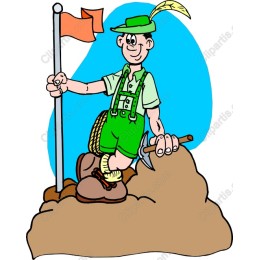 Cheerful Mountain Climber