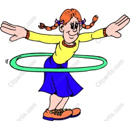 Hula Hooping Girl