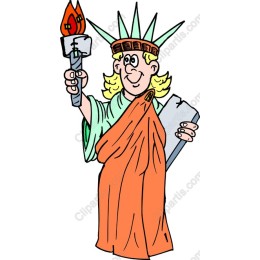 Cartoon Liberty Lady