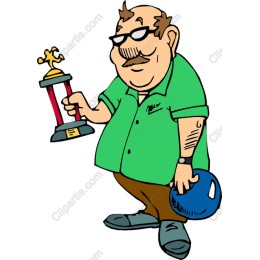Cheerful Bowling Champion