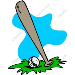 Playful Baseball Bat and Ball