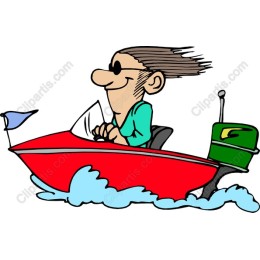 Cartoon Speedboat Adventure