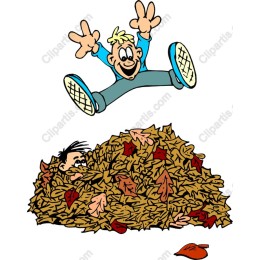 Joyful Leaf Pile Jump