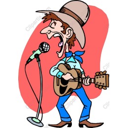 Lively Cowboy Musician