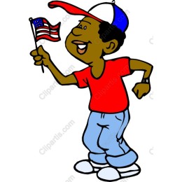 Cheerful American Boy