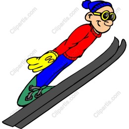 Cheerful Skier