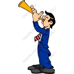 Gentleman Playing Horn