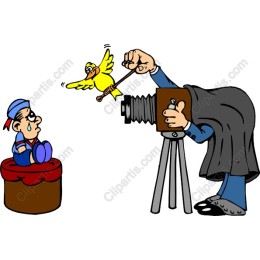 Whimsical Photographer and Bird