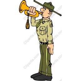 Vintage Military Bugler