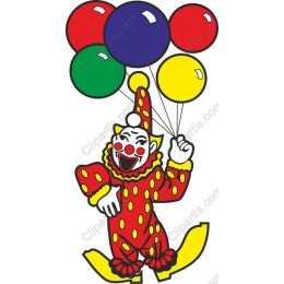 Joyful Clown with Balloons