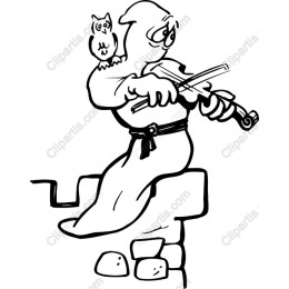 Whimsical Musician with Owl