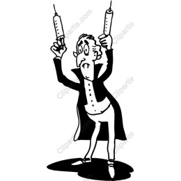 Quirky Syringe Character